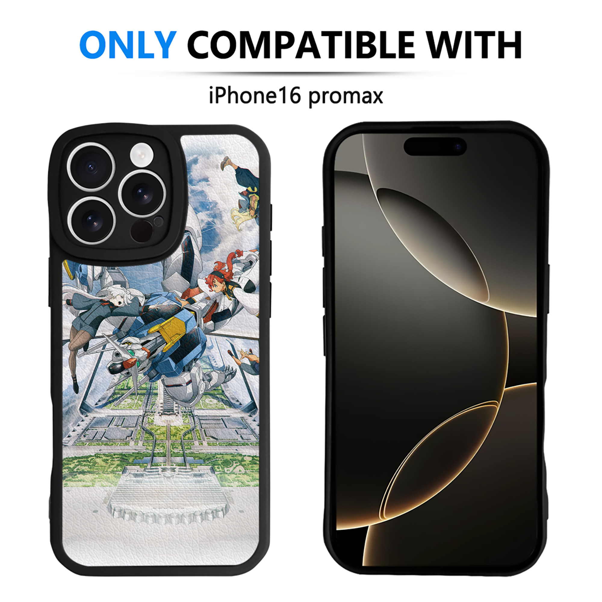 （画像用） 機動戦士ガンダム Mobile Suit Gundam 【iPhone 16シリーズ対応】シリコンスマホケース（レザー調） 材質：シリコン